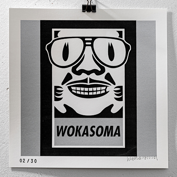 wokasoma florian schröder print siebdruck silver edition opus leopard pop art kunst galerie kunsthalle